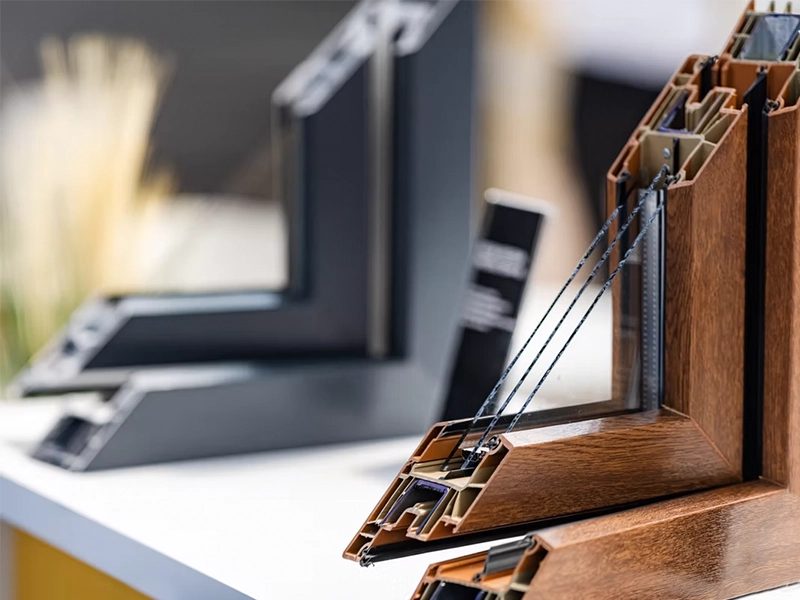 What materials are available for window frames?