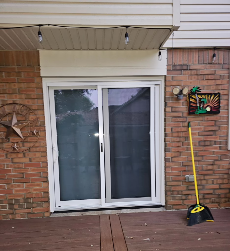Sliding Patio Vinyl Provia Endure Door Installation Shady Hollow TX — Cupcake Home Improvements