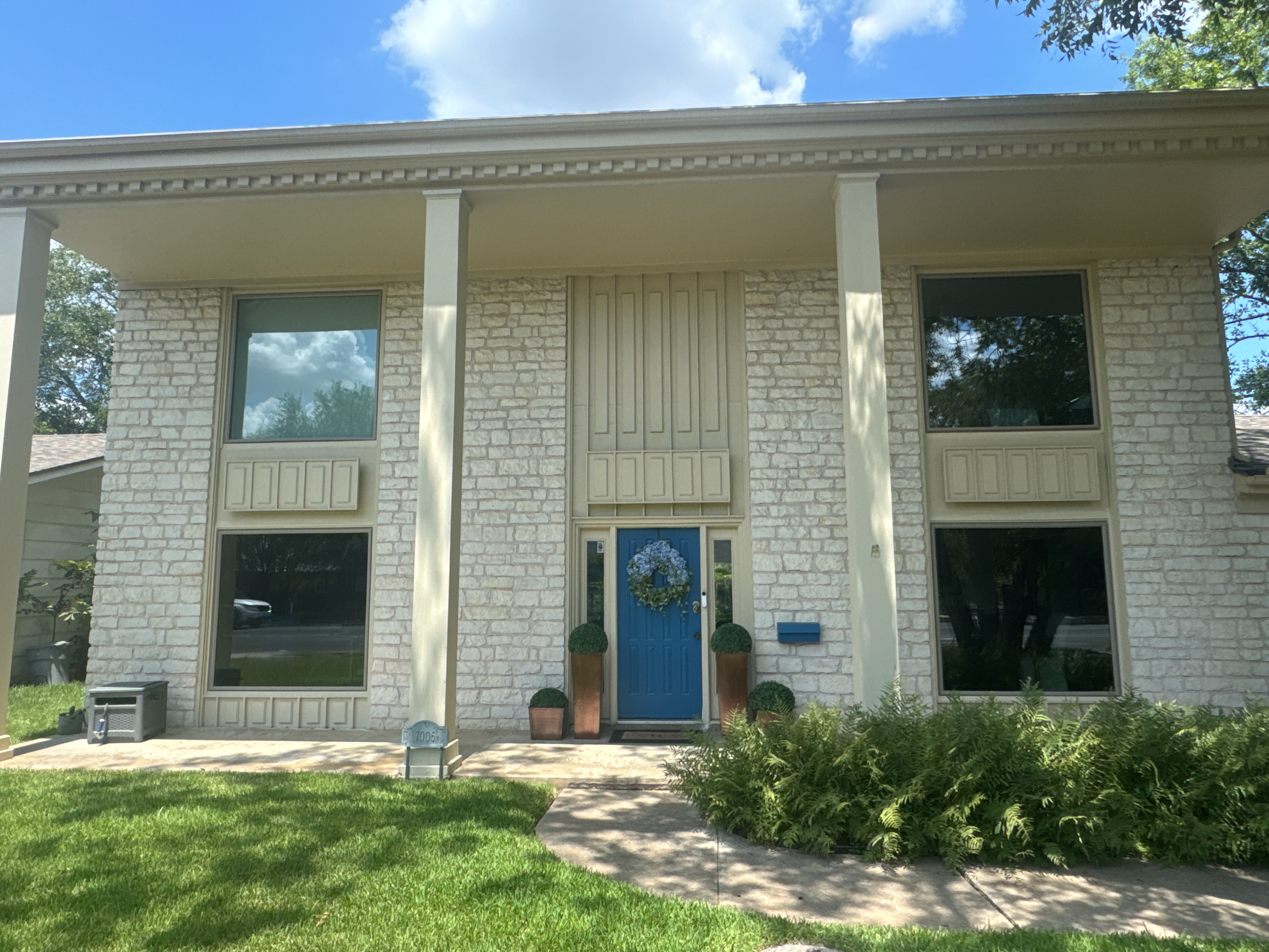 Vinyl Picture Provia Endure Tan/beige Window Replacement Allandale TX — Cupcake Home Improvements
