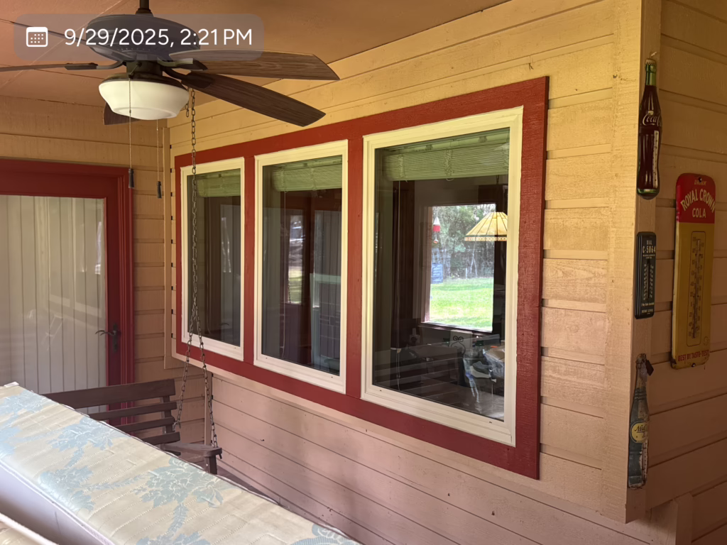 Vinyl Picture Mi V3000 White Window Replacement Buda TX — Cupcake Home Improvements