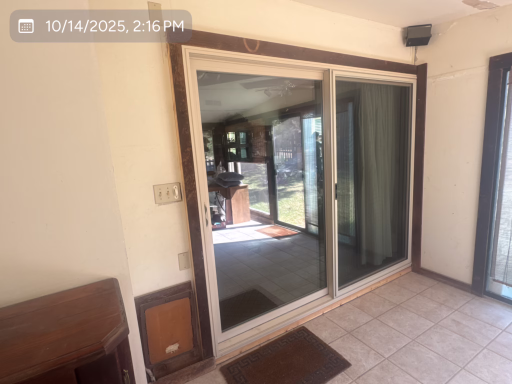 Sliding Patio Vinyl Anlin Malibu Door Installation Anderson Mill TX — Cupcake Home Improvements
