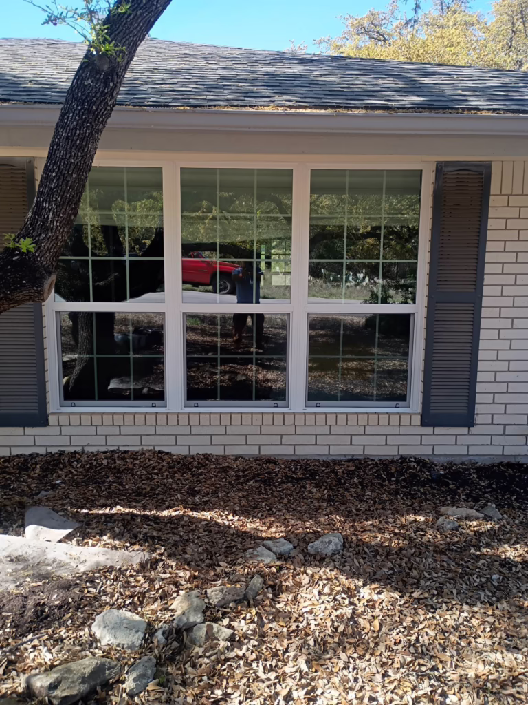 Vinyl Single Hung Mi V3000 White Window Replacement Highland Lake Estates TX — Cupcake Home Improvements