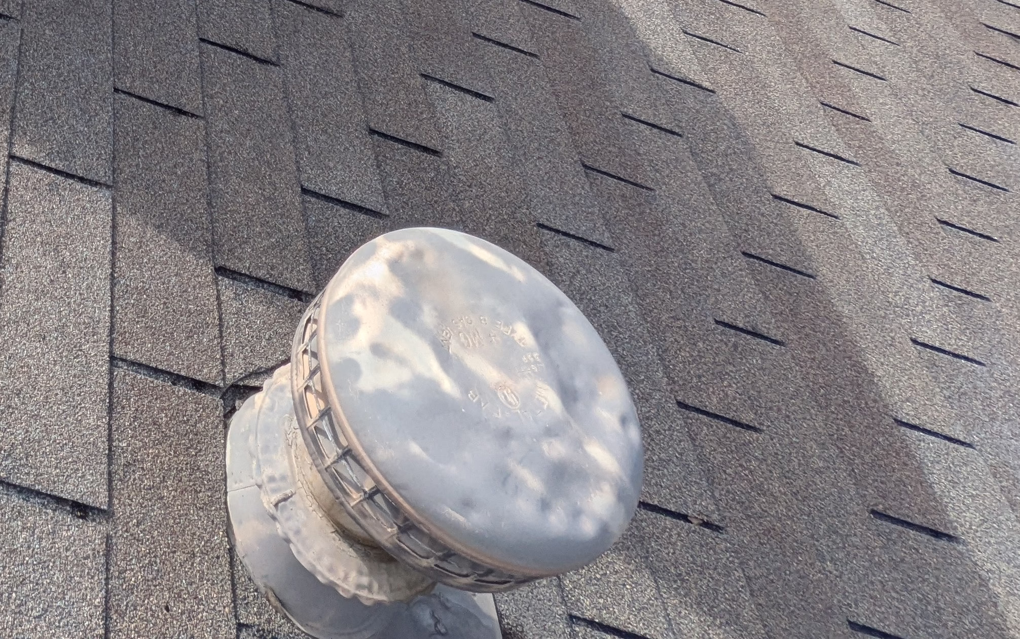 hail dents on roof soft metals including pipe boot and flashing