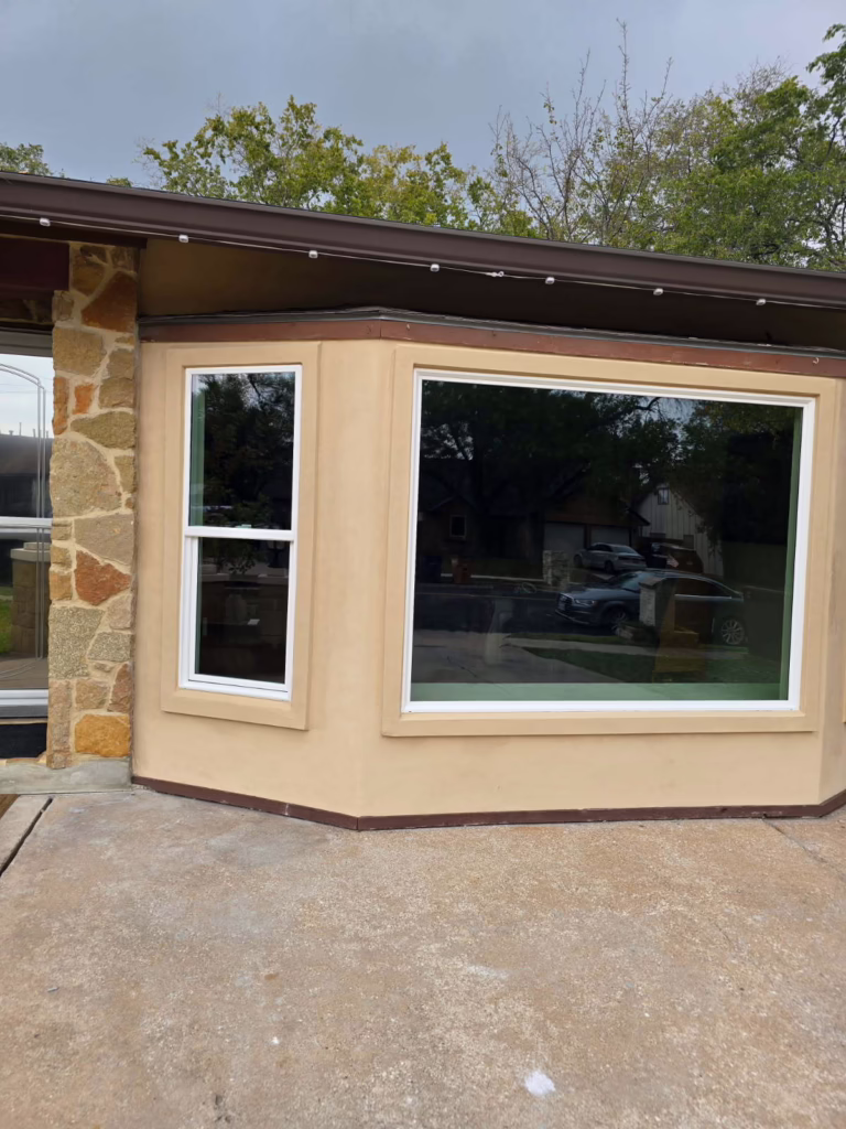 Vinyl Picture Anlin Panoramic White Window Replacement South Austin TX — Cupcake Home Improvements